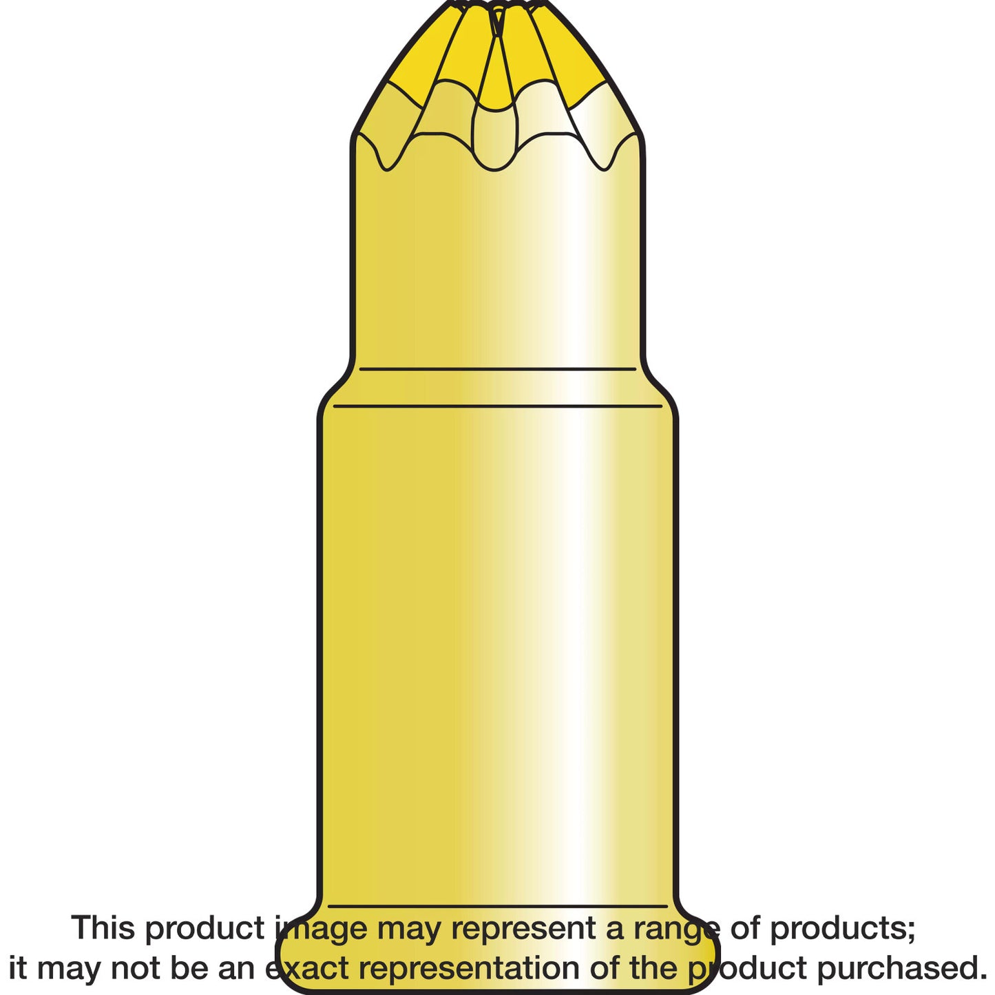 Simpson Strong-Tie P22AC4 P22AC 0.22-Caliber “A” Single-Shot Crimp Loads, LVL 4, Yellow (100-Qty) (Pack of 100)