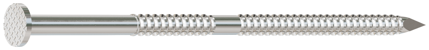 Simpson Strong-Tie S11A300PNJ 15° Wire Coil, Full Round Head, Ring-Shank Decking/Framing Nail — 3 in. x 0.12 in. Type 304 (1800-Qty)