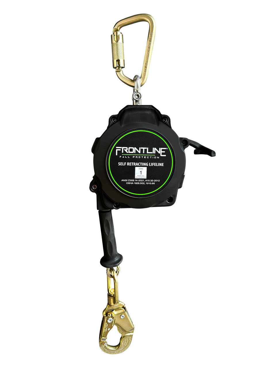 Frontline RPG20 20' Cable Single Leg SRL with Steel Snap Hook End with Carry on Handle and Tagline