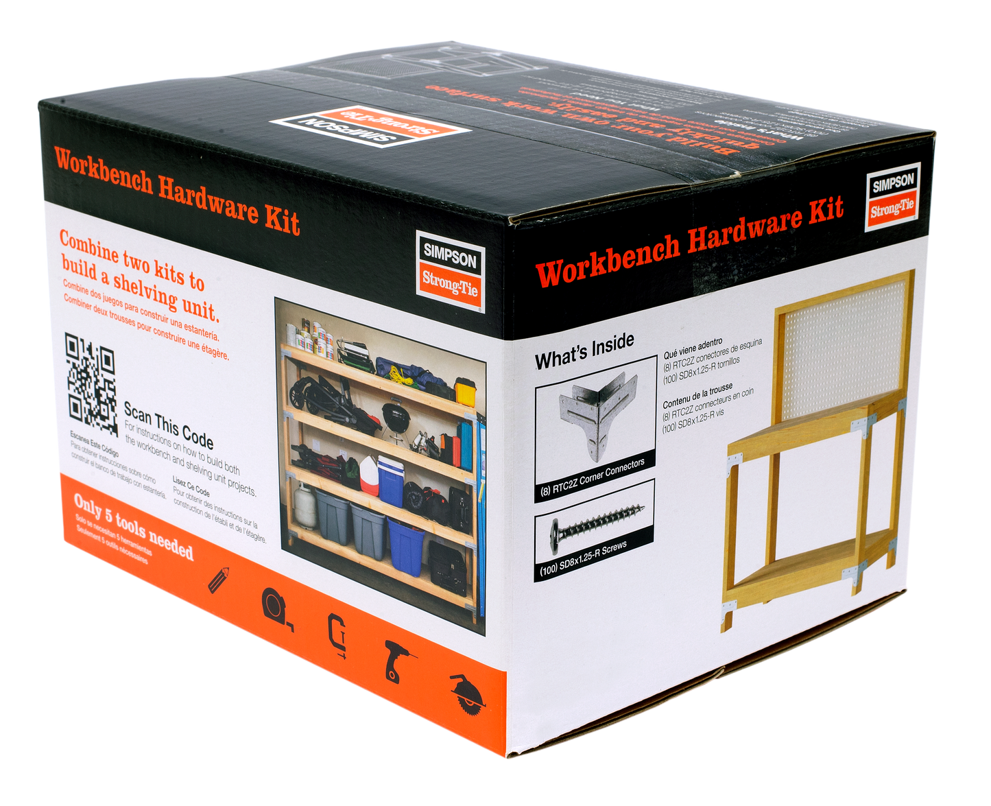 Simpson Strong-Tie WBSK WBSK Workbench and Shelving Hardware Kit (Pack of 96)