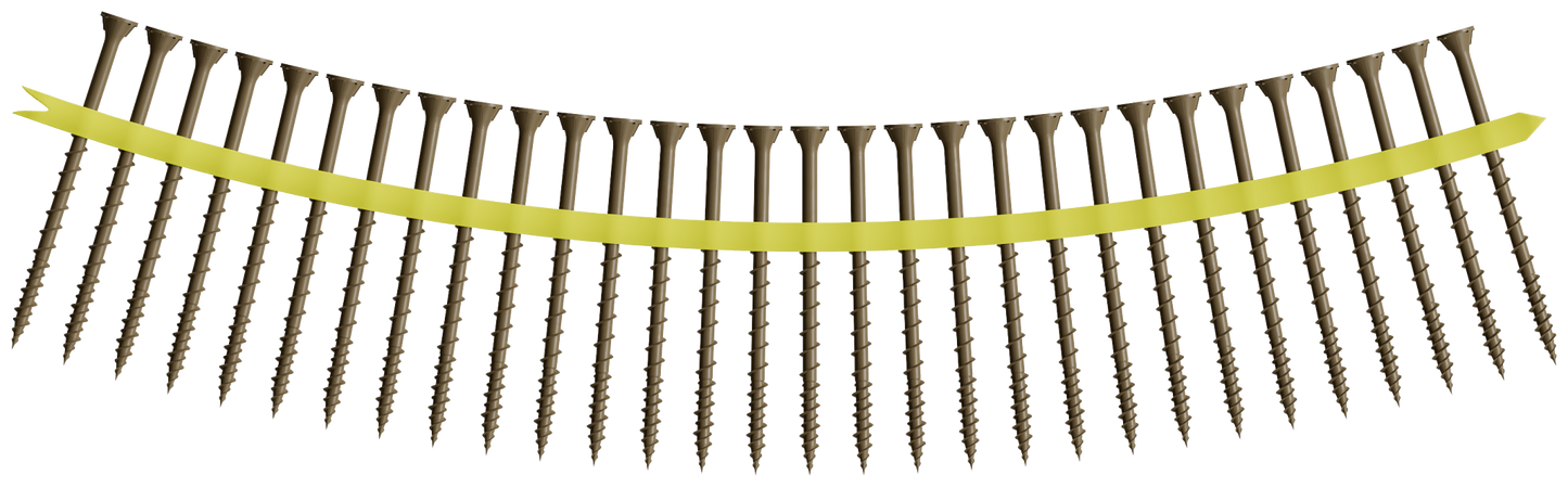 Simpson Strong-Tie WSVF3S Strong-Drive® WSVF SUBFLOOR Screw (Collated) — #9 x 3 in. T25, Gray (1000-Qty) (Pack of 100)