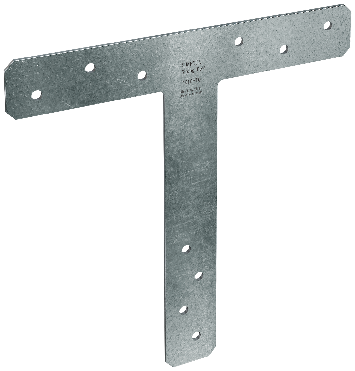 Simpson Strong-Tie 1616HTQ HTQ 16 in. x 16 in. 7-Gauge Hot-Dip Galvanized Heavy T Strap