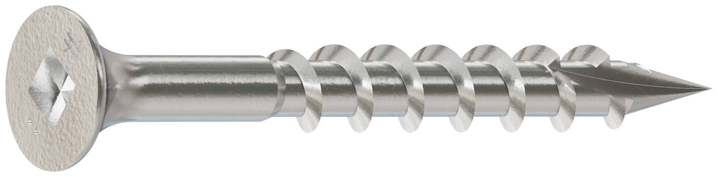 Simpson Strong-Tie S08162DB1 Bugle-Head Wood Screw, Square Drive — #8 x 1-5/8 in. #2 Square, Type 305 (1 lb.)