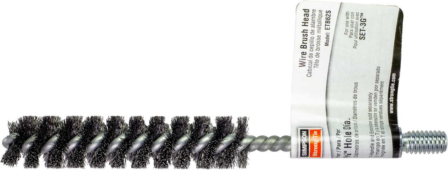 Simpson Strong-Tie ETB62S ETBS 5/8-in. Wire Hole-Cleaning Brush Head