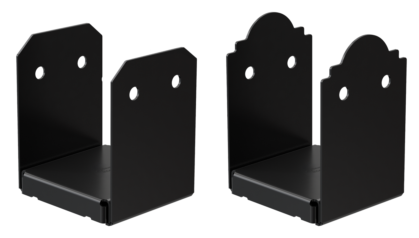Simpson Strong-Tie APVB66 Outdoor Accents® Avant Collection™ ZMAX®, Black Powder-Coated Post Base for 6x6