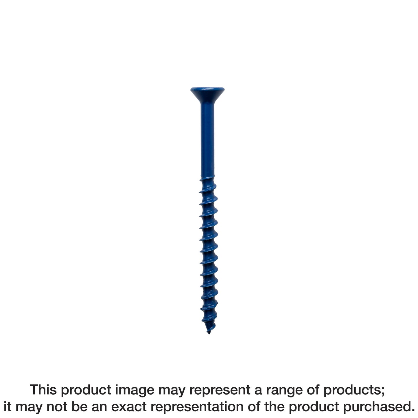 Simpson Strong-Tie TNT18134TFC8 Titen Turbo™ — 3/16 in. x 1-3/4 in. 6-Lobe Flat-Head Concrete and Masonry Screw, Blue (8-Qty)