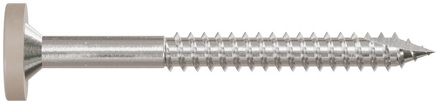 Simpson Strong-Tie T08175FS75GR01 Fascia Board Screw — #8 x 1-3/4 in. T-20 6-Lobe Pancake Head Type 316, Gray 01 (75-Qty) (Pack of 500)