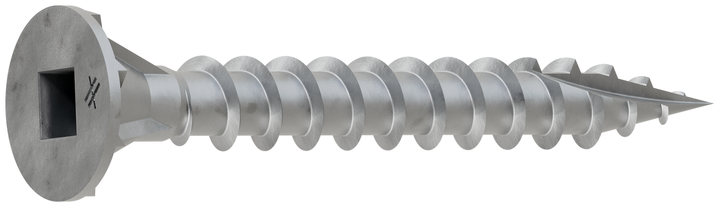 Simpson Strong-Tie CB3BLG158S CB3BLG Fiber-Cement Board Screw (Collated) — #10 x 1-5/8 in. #3 SQU (1500-Qty) (Pack of 100)