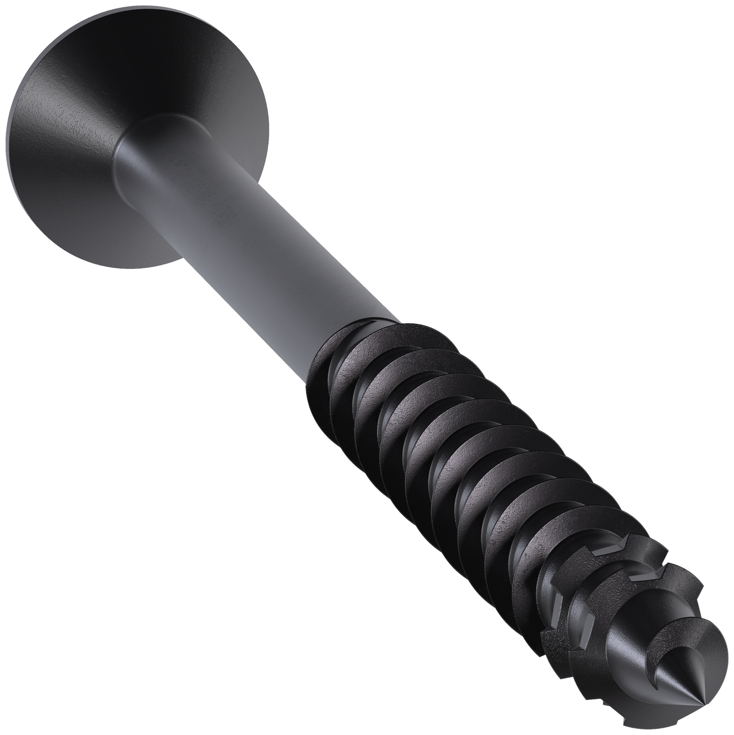 Simpson Strong-Tie TNTBL25314TF Titen Turbo™ — 1/4 in. x 3-1/4 in. 6-Lobe Flat-Head Concrete and Masonry Screw, Black (100-Qty)