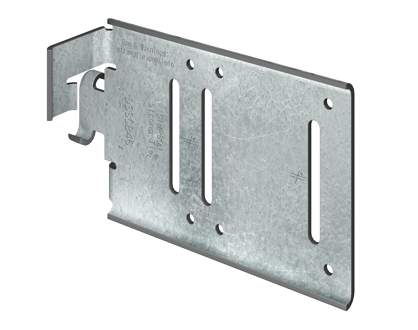 Simpson Strong-Tie DSSCB46-KT25 DSSCB 4 in. x 6 in. Bypass Framing Drift Strut Connector w/ Screws (25-Qty)