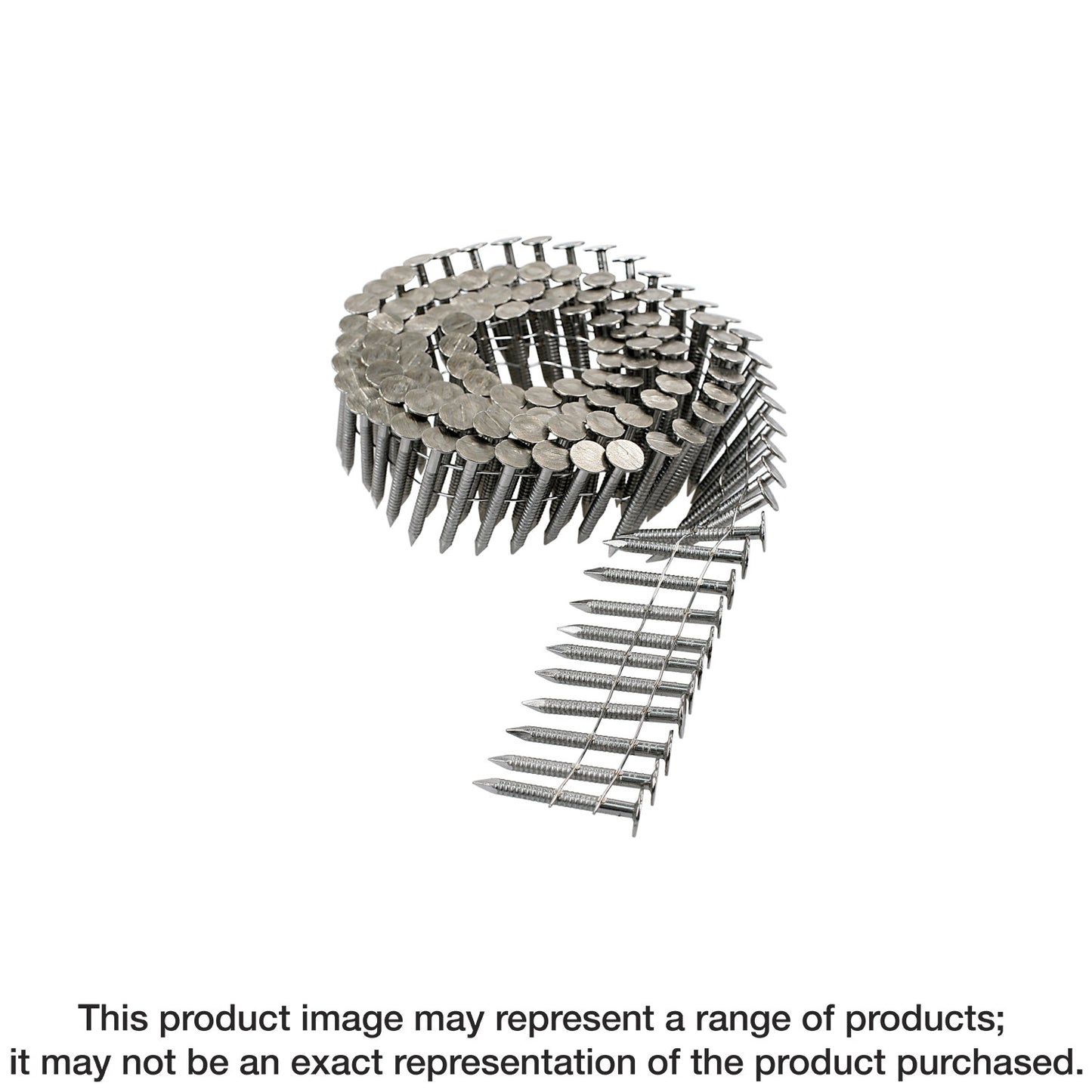 Simpson Strong-Tie S11A150RNBP 15° Wire Coil, Full Round Head, Ring-Shank Roofing Nail — 1-1/2 in. Type 304 (600-Qty) (Pack of 192)