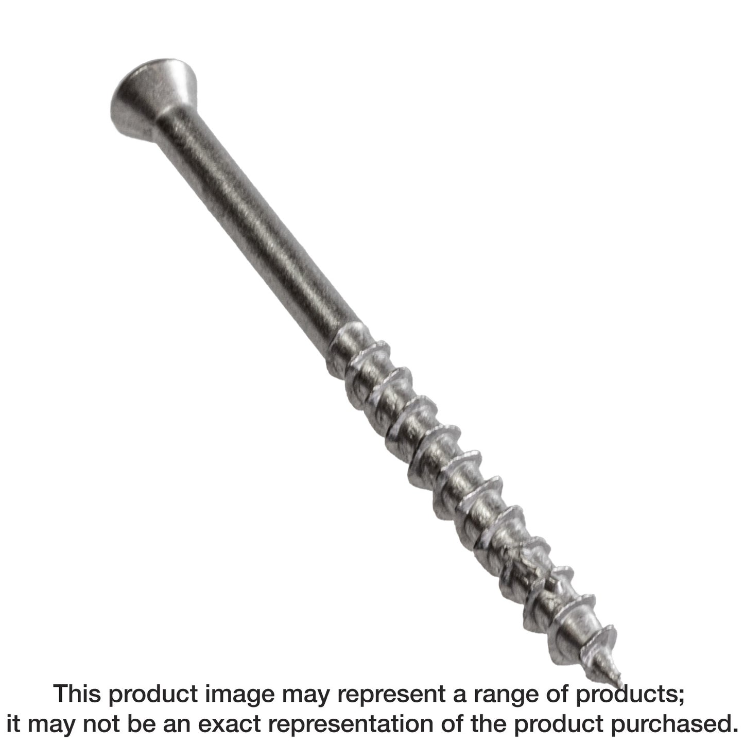 Simpson Strong-Tie T07225WP-RP340 Deck-Drive™ DWP WOOD SS Screw — #7 x 2-1/4 in. T-15, Trim Head, Type 316 (340-Qty) (Pack of 4)