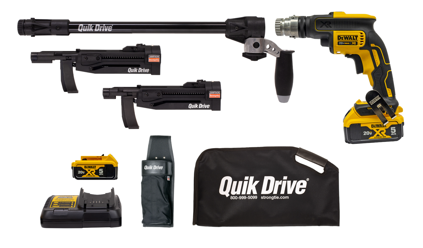 Simpson Strong-Tie PROCCS+DC2K Quik Drive® Cordless PROCCS+ Multi-Purpose Combo System w/ DeWalt® 2000 RPM Screwdriver (Pack of 60)