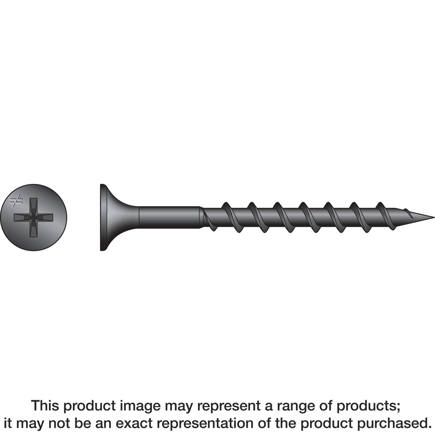 Simpson Strong-Tie DWC158PS DWC Drywall Screw (Collated) — #6 x 1-5/8 in. #2 Phillips Bugle-Head (2500-Qty) (Pack of 100)