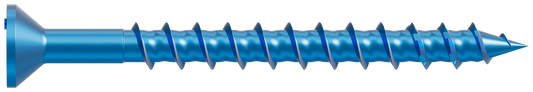 Simpson Strong-Tie TNT18214TFB Titen Turbo™ — 3/16 in. x 2-1/4 in. 6-Lobe Flat-Head Concrete and Masonry Screw, Blue (2000-Qty)