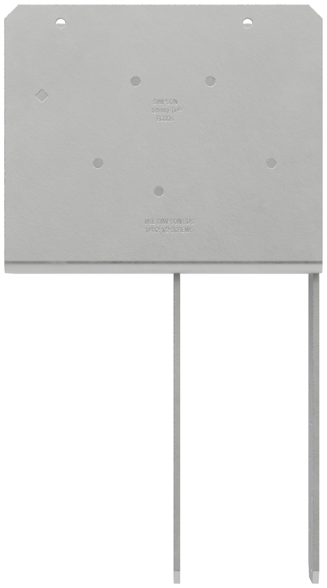 Simpson Strong-Tie ECCQ64HDG-SDS ECCQ™ HDG End Column Cap for 6x Beam, 4x Post, with Strong-Drive® SDS Screws