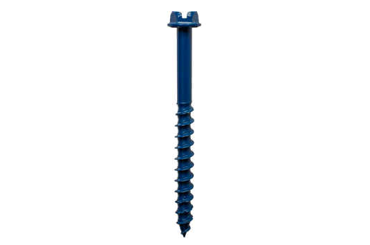 Simpson Strong-Tie TNT25400HC25 Titen Turbo™ — 1/4 in. x 4 in. Hex-Head Concrete and Masonry Screw, Blue (25-Qty) (Pack of 1152)