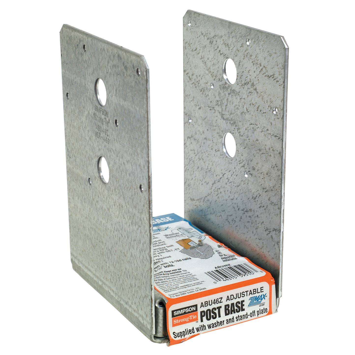 Simpson Strong-Tie ABU46Z ABU ZMAX® Galvanized Adjustable Standoff Post Base for 4x6 (Pack of 10)
