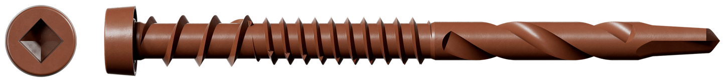 Simpson Strong-Tie DCSD238STN01 Deck-Drive™ DCSD COMPOSITE-TO-STEEL Screw (Collated) — #10 x 2-3/8 in. Quik Guard® Tan 01 (1000-Qty)