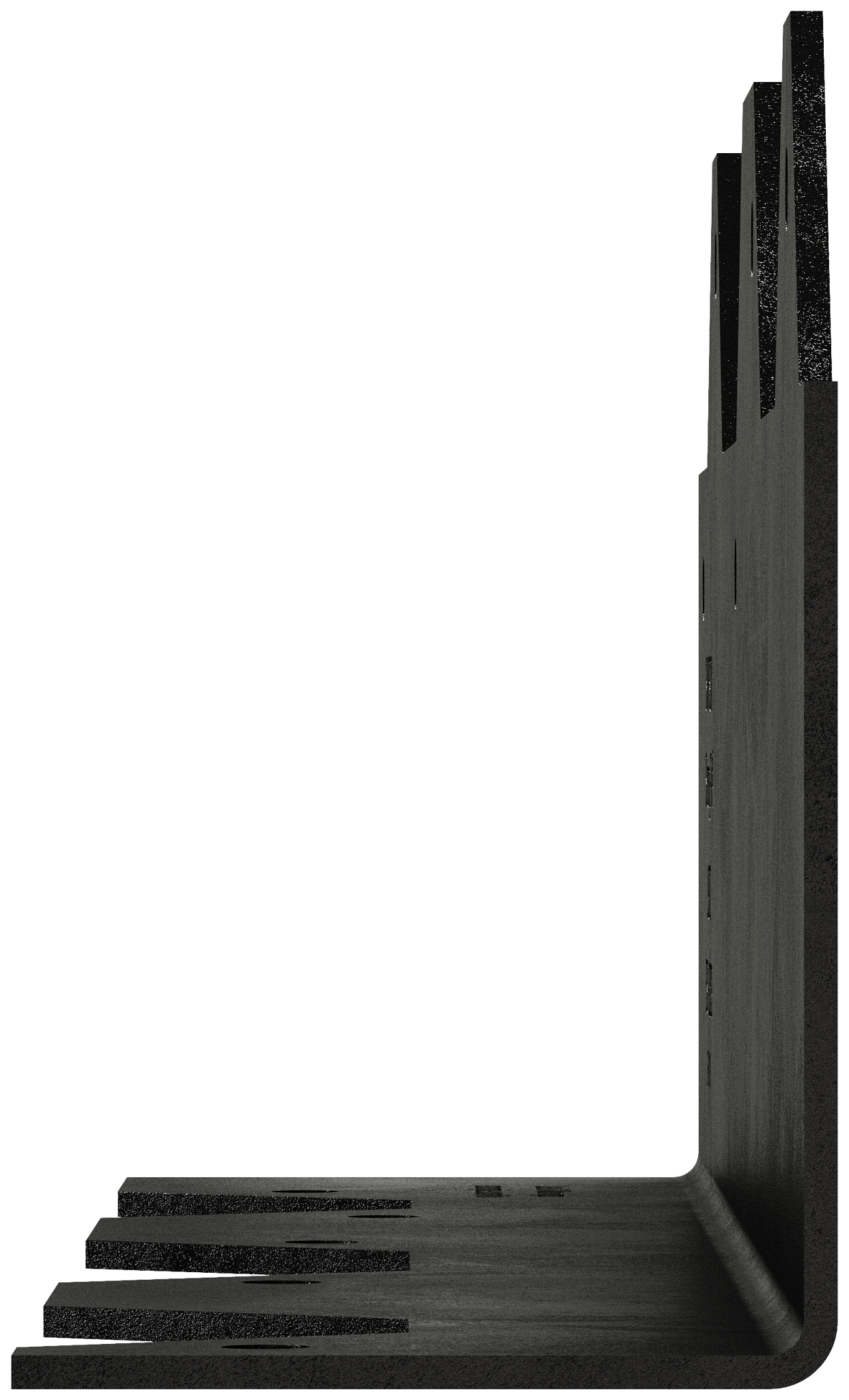 Simpson Strong-Tie L90PC Outdoor Accents® 9 in. 16-Gauge ZMAX®, Black Powder-Coated Reinforcing L Angle