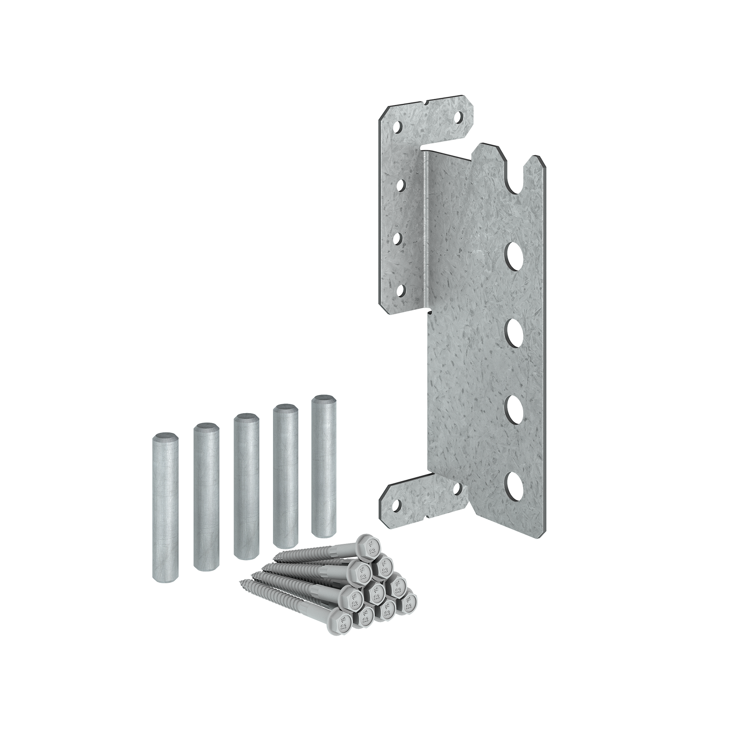 Simpson Strong-Tie CJT5ZS CJTZ® 12-Gauge ZMAX® Galvanized Concealed Joist Tie with (5) Short Pins