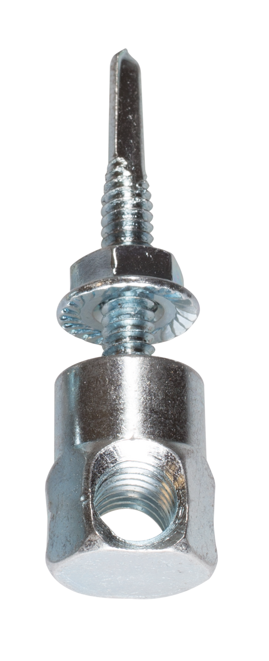 Simpson Strong-Tie RSH37112N-5 Steel Rod Hanger #12–20 x 1-1/2 in. Horizontal Threaded Anchor for 3/8 in. Rod w/ Nut (25-Qty) (Pack of 10)