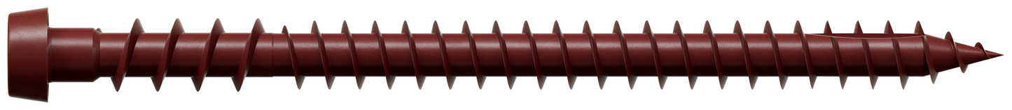 Simpson Strong-Tie DCU234RD01R70C Deck-Drive™ DCU COMPOSITE Screw — #10 x 2-3/4 in. T20, Quik Guard®, Red 01 (70-Qty) (Pack of 5)