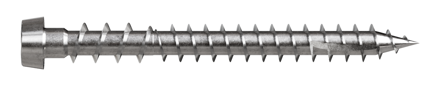 Simpson Strong-Tie DCU2C316 Deck-Drive™ DCU COMPOSITE Screw — #10 x 2 in. T20, Type 316 (70-Qty) (Pack of 600)