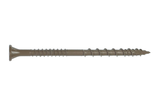 Simpson Strong-Tie DSVT3R1LB Deck-Drive™ DSV WOOD Screw — #10 x 3 in. T-25, Flat Head, Quik Guard®, Tan (1 lb.) (Pack of 1620)
