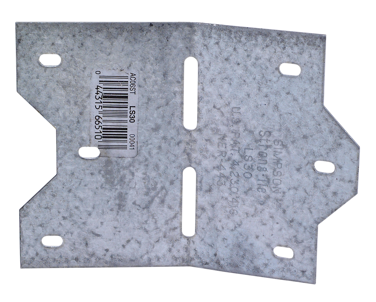 Simpson Strong-Tie LS30 3-3/8" Skewable Reinforcing Framing Angle Bracket - G90 Galvanized