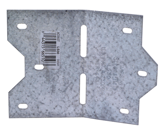 Simpson Strong-Tie LS30 3-3/8" Skewable Reinforcing Framing Angle Bracket - G90 Galvanized