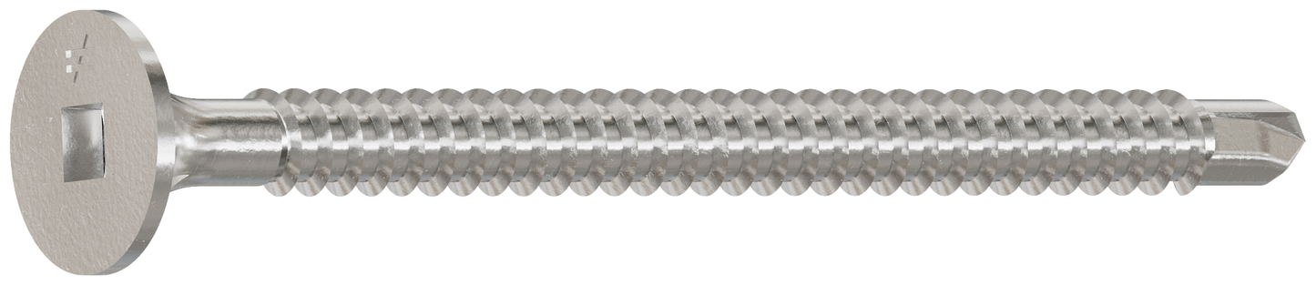 Simpson Strong-Tie F08T225WDC Self-Drilling Fiber-Cement Screw — #8 x 2-1/4 in. #2 Square Drive, Type 410 (100-Qty)