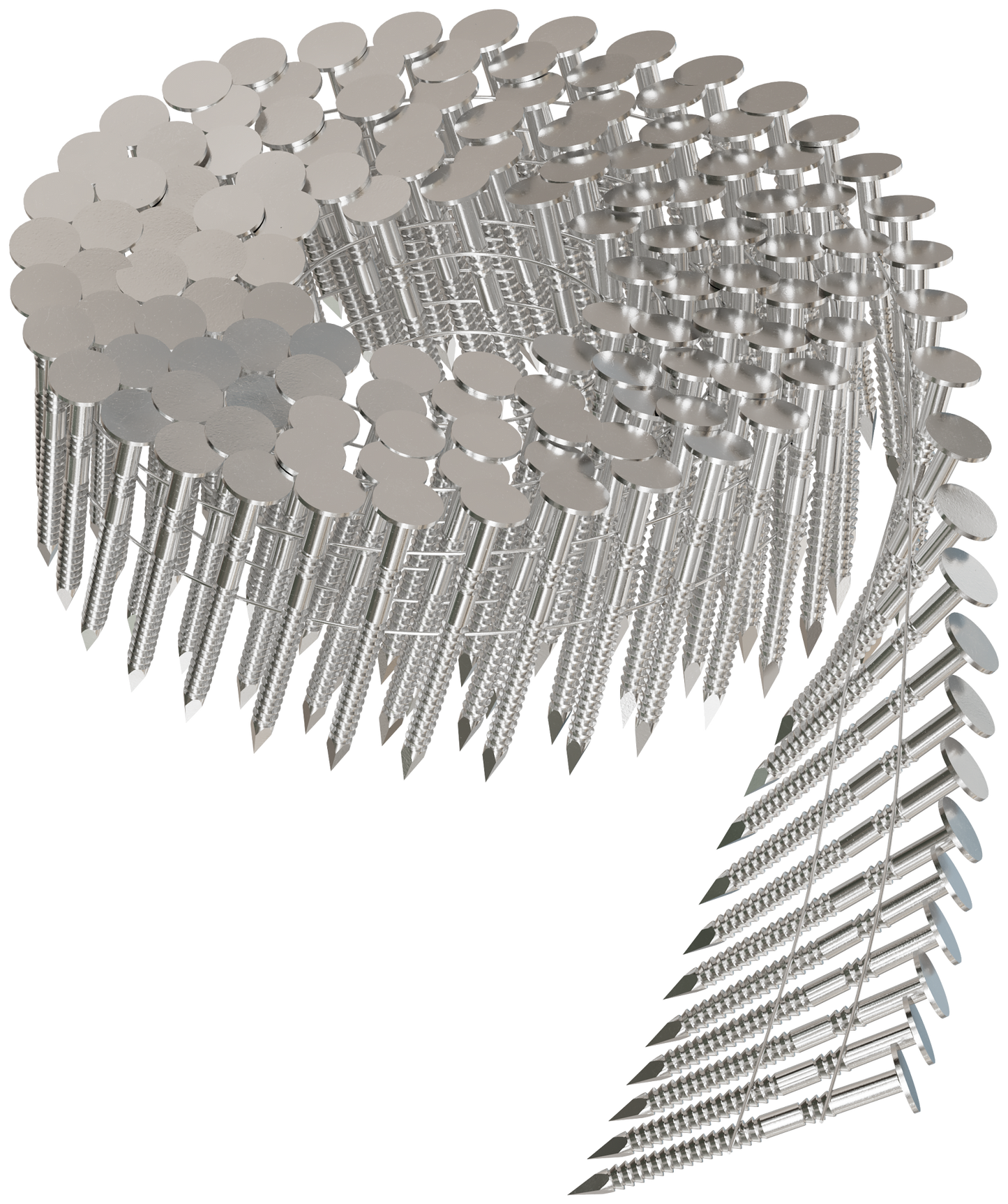 Simpson Strong-Tie T11A175RNJ 15° Wire Coil, Full Round Head, Ring-Shank Roofing Nail — 1-3/4 in. Type 316 (3600-Qty) (Pack of 56)