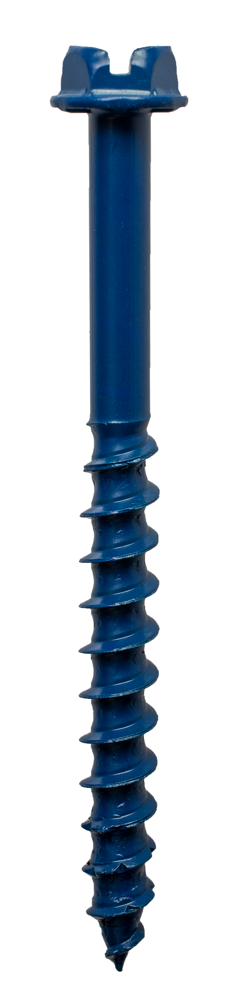 Simpson Strong-Tie TNT25234HC75 Titen Turbo™ — 1/4 in. x 2-3/4 in. Hex-Head Concrete and Masonry Screw, Blue (75-Qty) (Pack of 4)