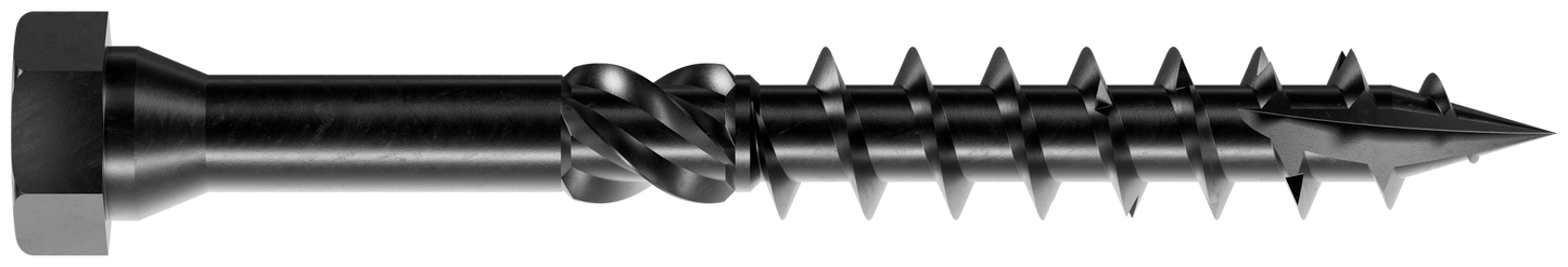 Simpson Strong-Tie SDHR12X100 Strong-Drive® SDHR COMBO-HEAD Screw — 12 mm x 100 mm, Black E-Coat (100-Qty) (Pack of 120)