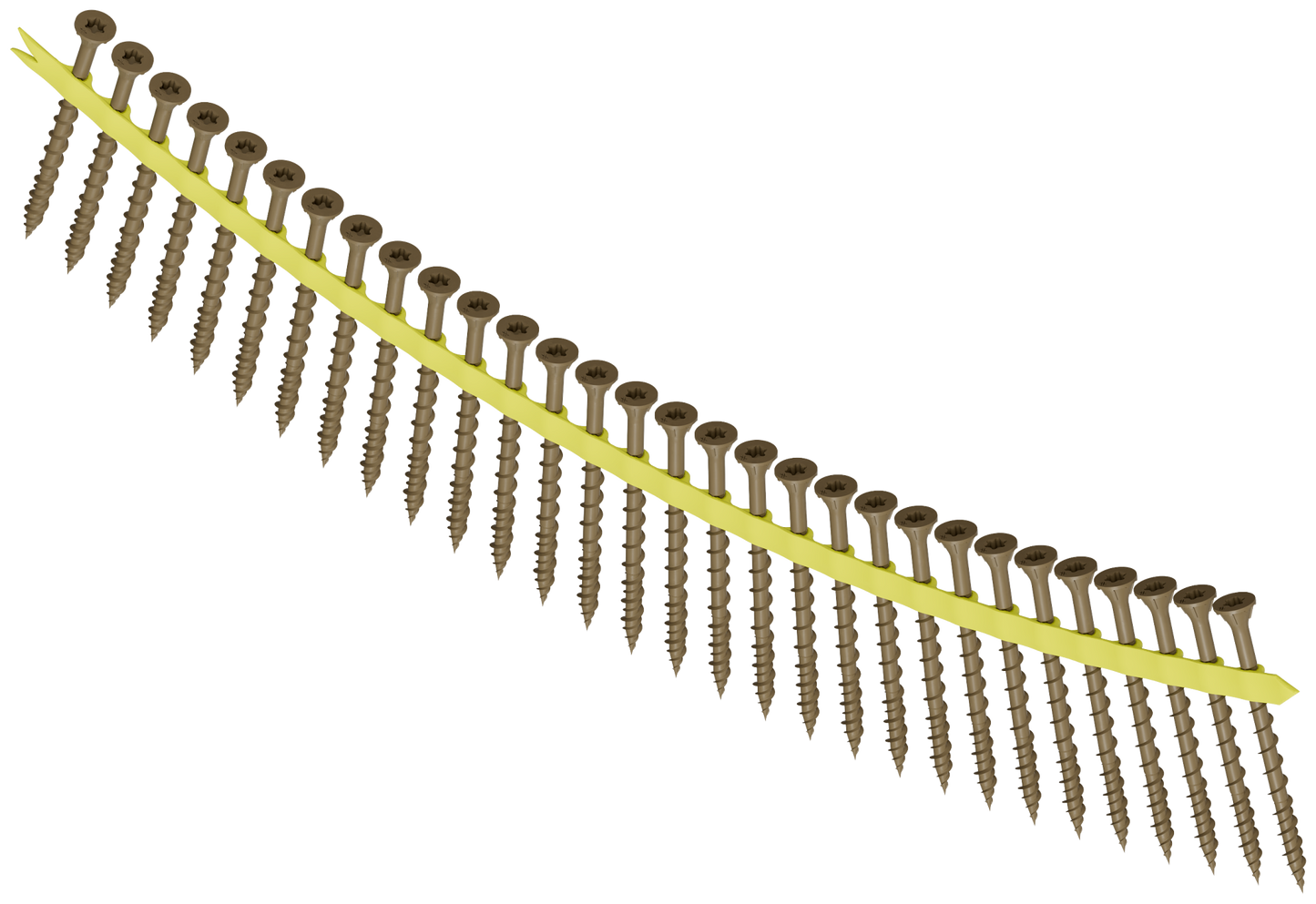 Simpson Strong-Tie WSVF212S Strong-Drive® WSVF SUBFLOOR Screw (Collated) — #9 x 2-1/2 in. T25, Gray (1500-Qty)