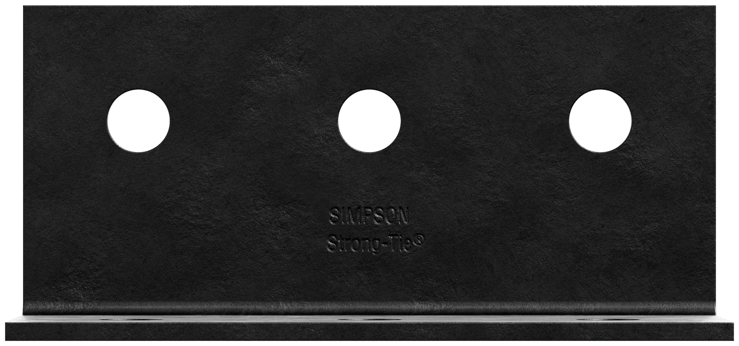 Simpson Strong-Tie HL49PC HLPC 4-1/4 in. x 9 in. Black Powder-Coated Ornamental Heavy Angle
