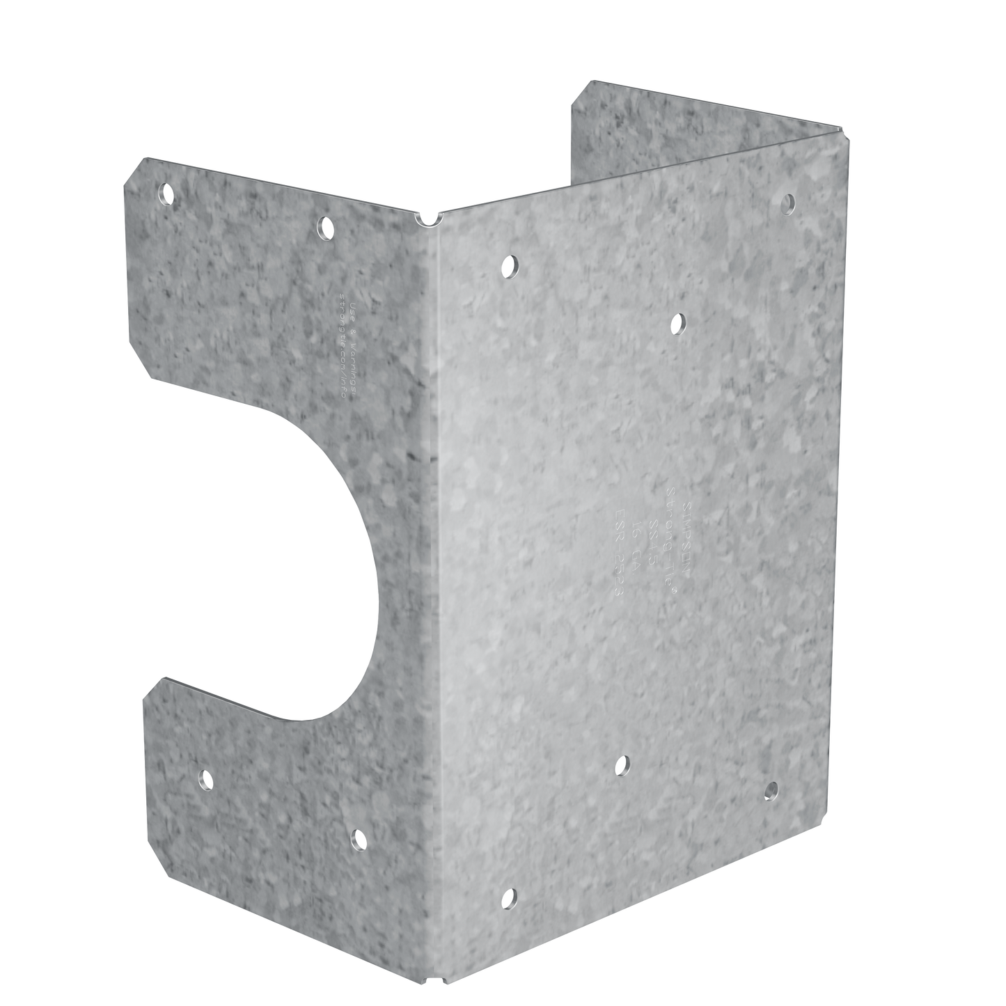 Simpson Strong-Tie SS4.5 SS 16-Gauge Galvanized Stud Shoe for Triple 2x Stud (Pack of 25)