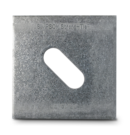 Simpson Strong-Tie LBPS 1/2 LBPS 3 in. x 3 in. Slotted Bearing Plate with 1/2 in. Bolt Dia.