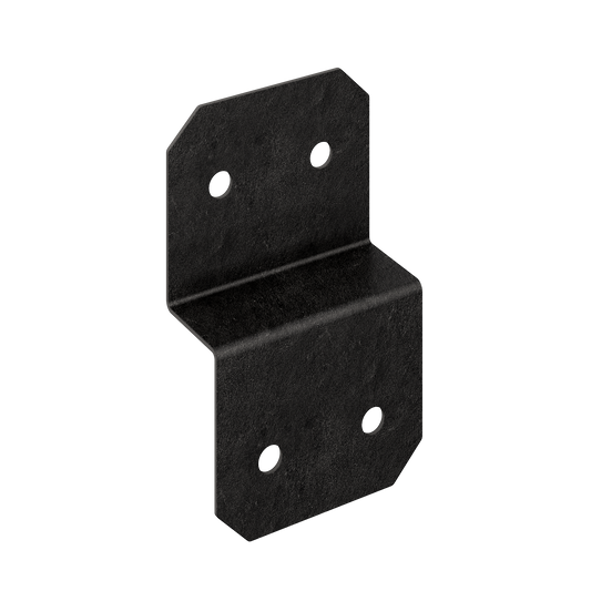 Simpson Strong-Tie APVDJT2R-6 Outdoor Accents® Avant Collection™ 5-in. ZMAX®, Black Powder-Coated Deck Joist Tie for Rough 2x