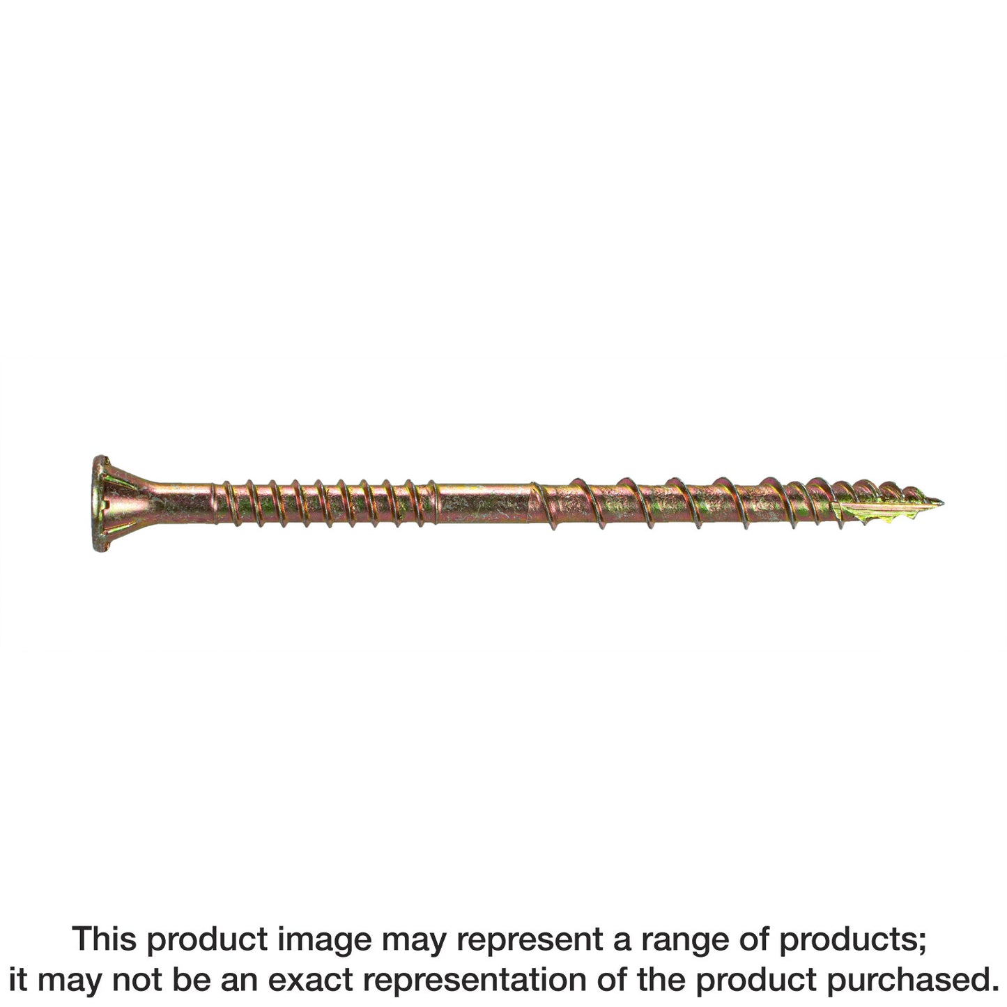 Simpson Strong-Tie CSVZ3R70 Strong-Drive® CSV Construction Screw — #10 x 3 in. T25, Flat Head, Yellow Zinc (70-Qty)