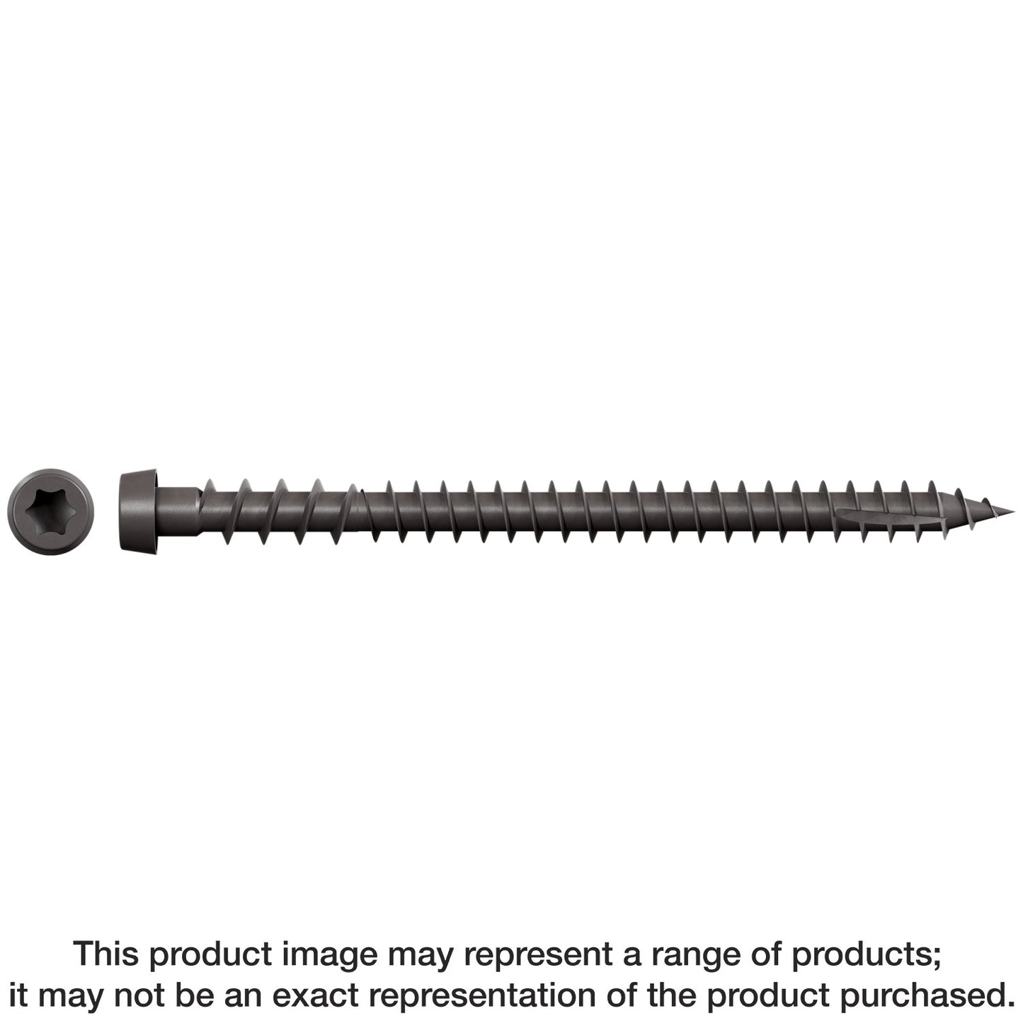 Simpson Strong-Tie DCU234SGR04 Deck-Drive™ DCU COMPOSITE Screw (Collated) — #10 x 2-3/4 in. Quik Guard® Gray 04 (1000-Qty) (Pack of 100)