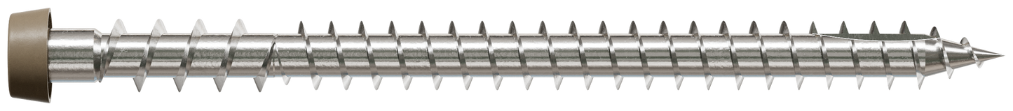 Simpson Strong-Tie DCU234P305BR05 Deck-Drive™ DCU COMPOSITE Screw — #10 x 2-3/4 in. T20, Type 305, Brown 05 (350-Qty) (Pack of 6)