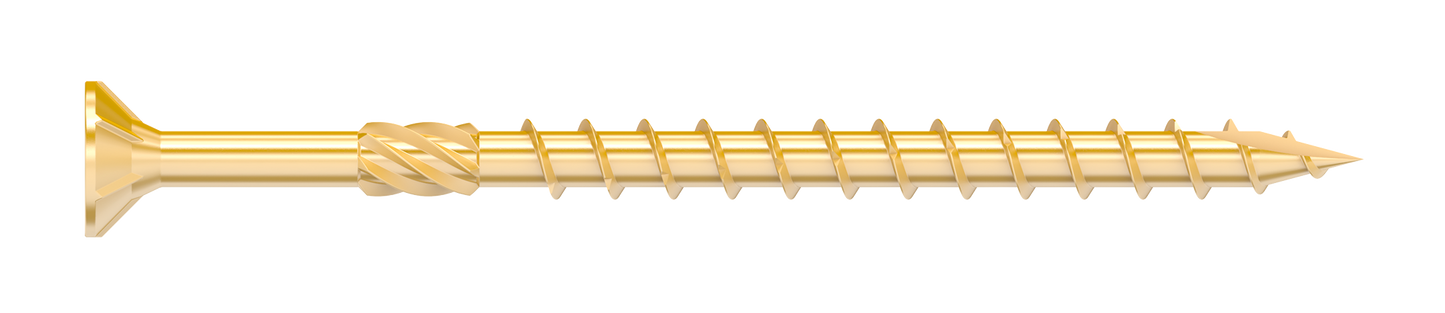 Simpson Strong-Tie SDCP22434 Strong-Drive® SDCP TIMBER-CP Screw — 0.315-in. x 4-3/4-in. T40, Yellow Zinc (250-Qty)