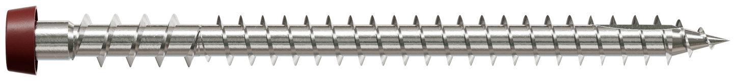 Simpson Strong-Tie DCU234C316RD01 Deck-Drive™ DCU COMPOSITE Screw — #10 x 2-3/4 in. T20, Type 316, Red 01 (70-Qty) (Pack of 5)