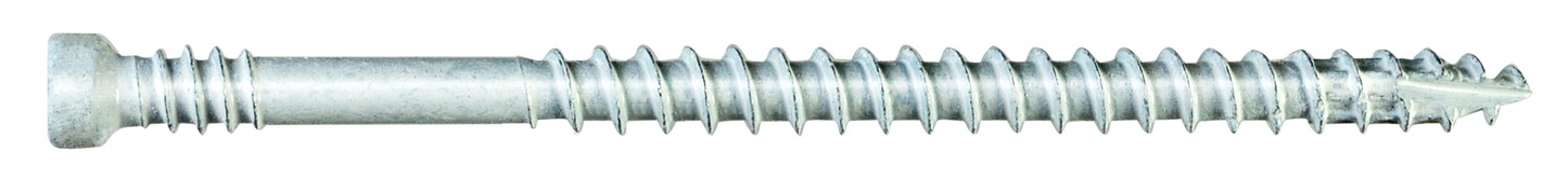 Simpson Strong-Tie FT07212R100W Finish Trim Screw — #7 x 2-1/2 in. T10, Trim-Head, Quik Guard®, White (100-Qty)