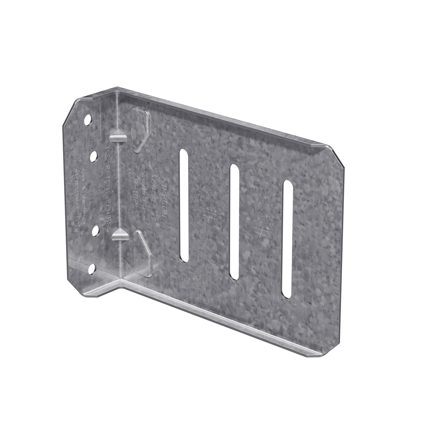 Simpson Strong-Tie SCB45.5-KT SCB™ 5-1/2 in. 16 ga. Bypass Framing Slide-Clip Connector w/ Screws (25-Qty)