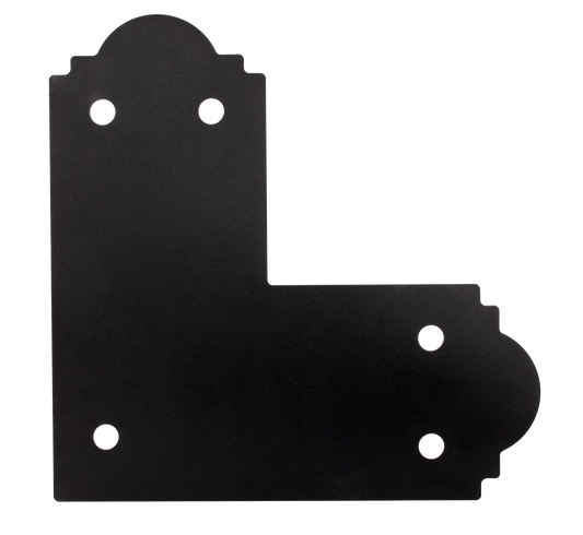 Simpson Strong-Tie APL4 Outdoor Accents® Mission Collection® ZMAX®, Black Powder-Coated L Strap for 4x4