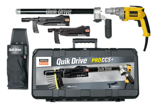 Simpson Strong-Tie PROCCS+D25K Quik Drive® PROCCS+ Multi-Purpose Combo System w/ DeWalt® 2500 RPM Screwdriver Motor