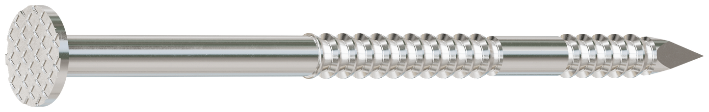 Simpson Strong-Tie S12A200PNB 15° Wire Coil, Full Round Head, Ring-Shank Decking/Framing Nail — 2 in. x .099 in. Type 304 (3600-Qty) (Pack of 90)